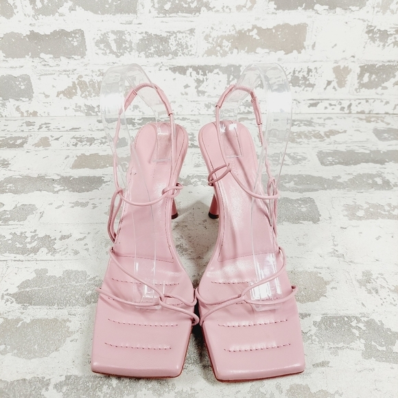 New GIA BORGHINI Giaborghini Strappy Wedge Pink Sandals A338 - Picture 3 of 13